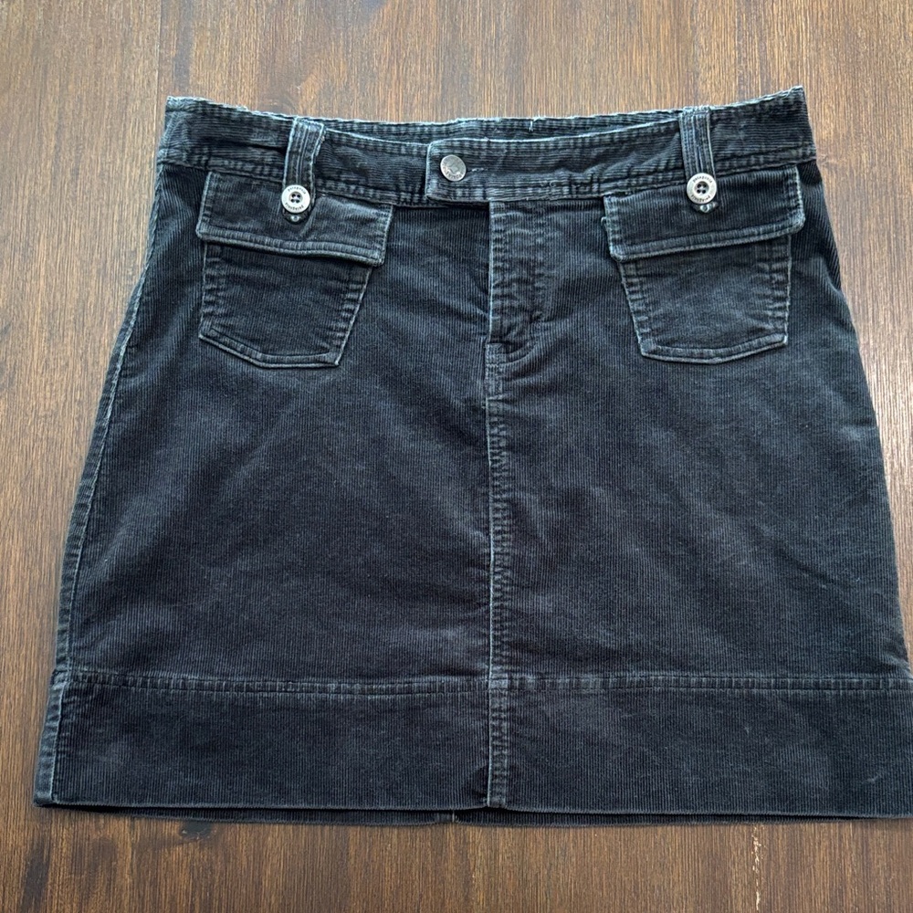 Patagonia Black Corduroy Mini Skirt